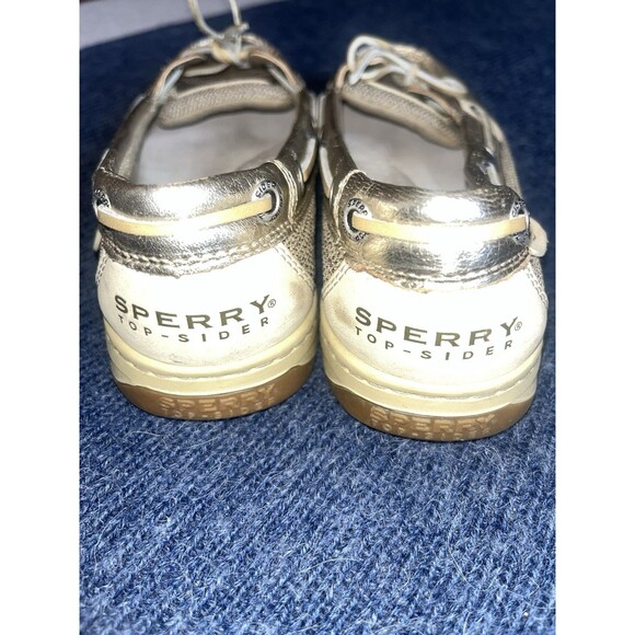 Sperry Gold Brown Leather Boat Shoes Sz 8 Womens Walking Casual - Picture 4 of 8